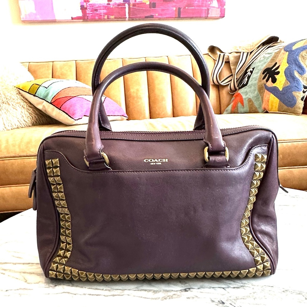 Purple Coach Bag